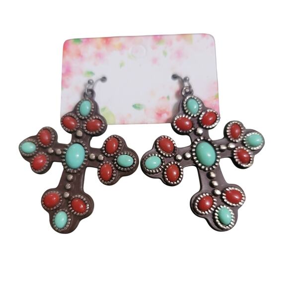 Beautiful Cross Earrings - Picture 3 of 3